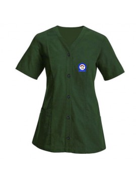 Green Janitorial uniform cardigan